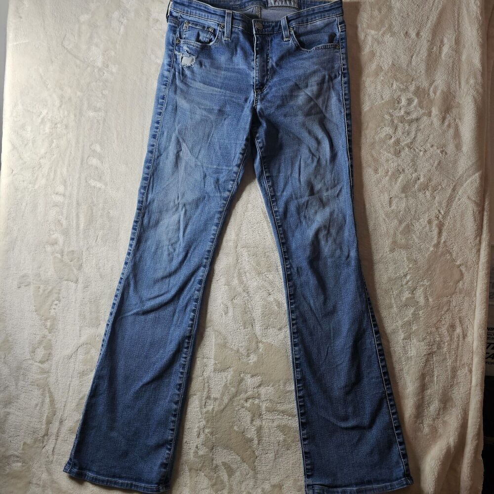 AG Adriano Goldschmied The Angel Bootcut Jeans Women 30R Blue Denim USA Made